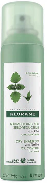 KLORANE SHAMPOO SECCO SEBORIDUTTORE ALL'ORTICA 150 ML - pharmaluna