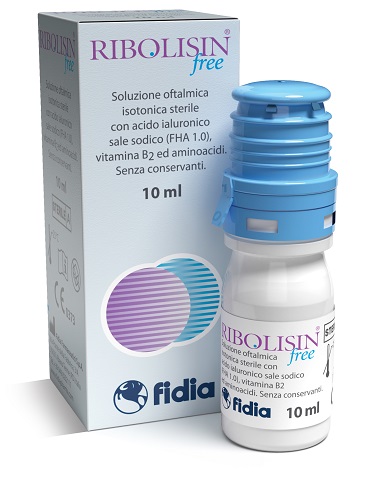 COLLIRIO SOLUZIONE OFTALMICA RIBOLISIN FREE 10 ML - pharmaluna