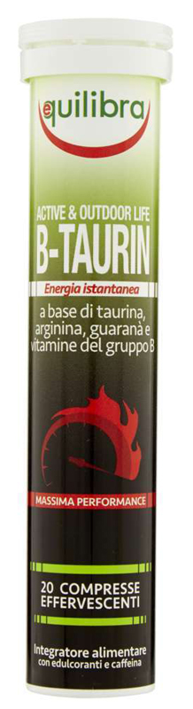B TAURIN 20 COMPRESSE EFFERVESCENTI - pharmaluna