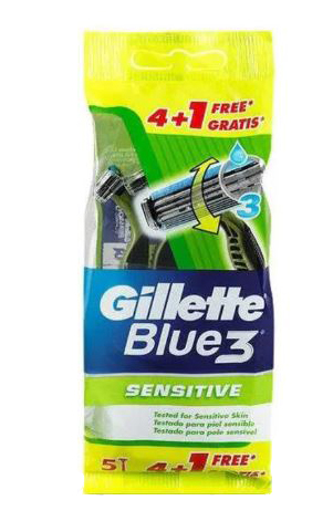 GILLETTE BLUE3 SENS 4 PEZZI + 1 G - pharmaluna