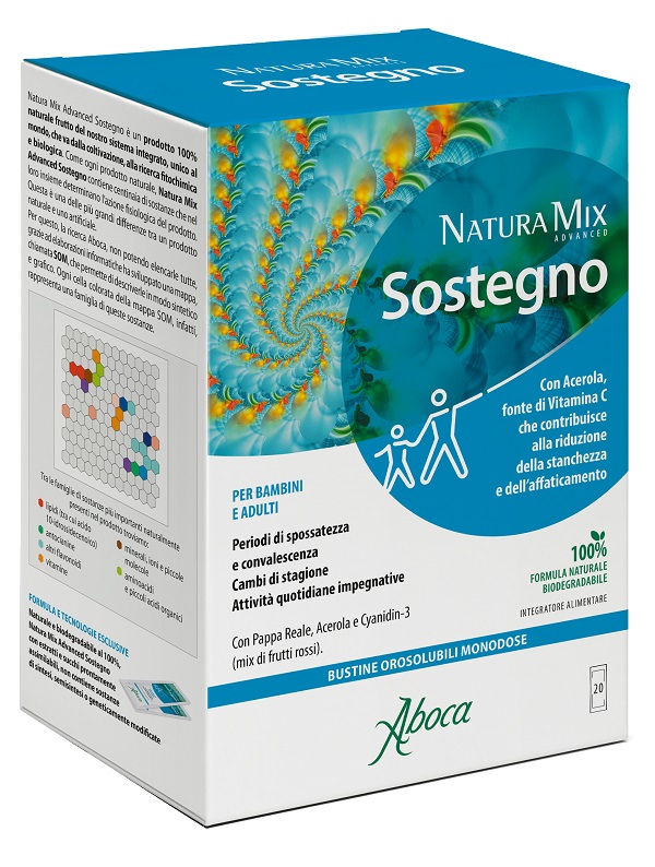 NATURA MIX ADVANCED SOSTEGNO OROSOLUBILE 20 BUSTINE - pharmaluna