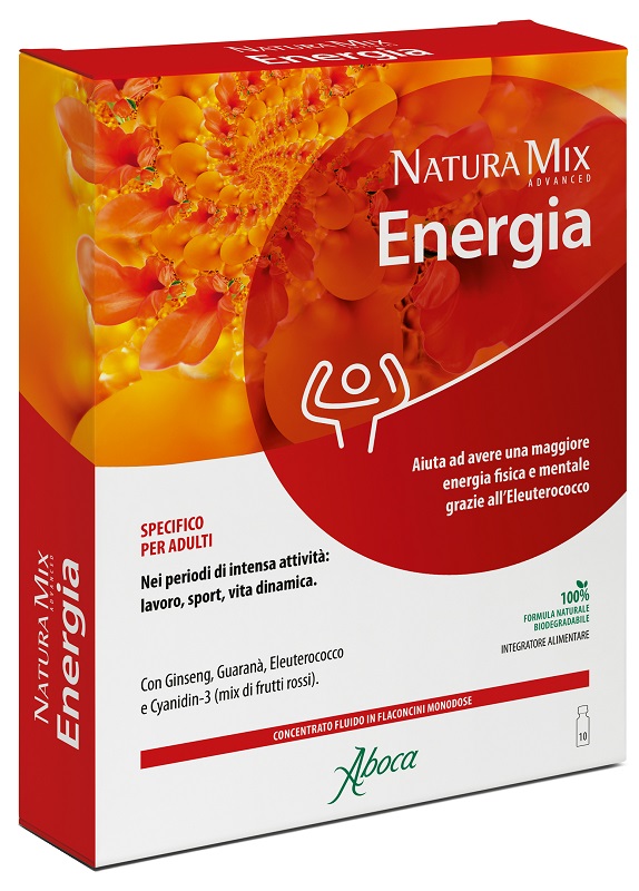 NATURA MIX ADVANCED ENERGIA 10 FLACONCINI DA 15 G - pharmaluna