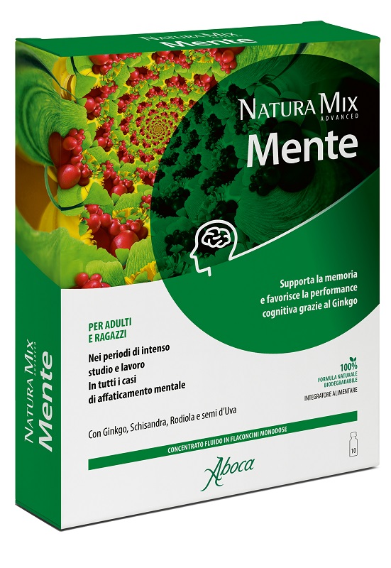NATURA MIX ADVANCED MENTE 10 FLACONCINI - pharmaluna