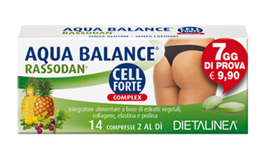AQUA BALANCE RASSODAN CELL FORTE 7 DAYS 14 COMPRESSE DIETALINEA - pharmaluna