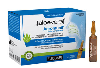 ALOEVERA2 AEROMUCIL 10 FIALE 5 ML - pharmaluna
