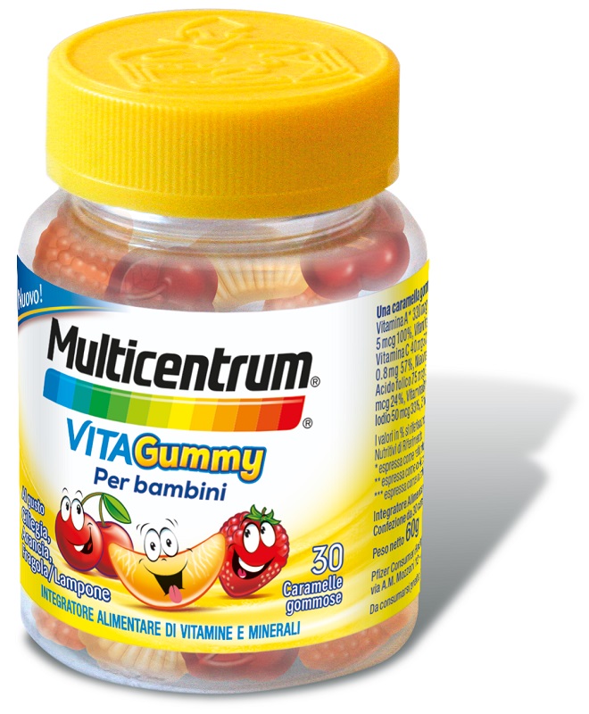 MULTICENTRUM VITAGUMMY 30 CARAMELLE GOMMOSE - pharmaluna
