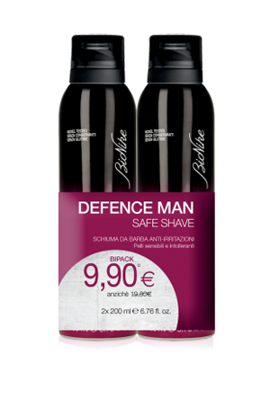 DEFENCE MAN BIPACK SCHIUMA BARBA 2 X 200 ML - pharmaluna