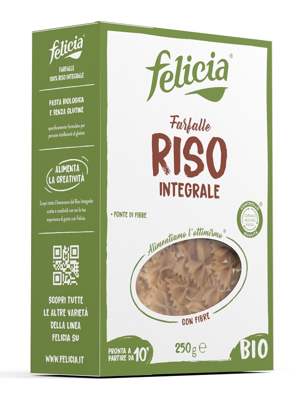 FELICIA FARFALLE RISO INTEGRALE 250 G - pharmaluna