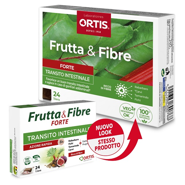 FRUTTA & FIBRE FORTE 24 CUBETTI - pharmaluna
