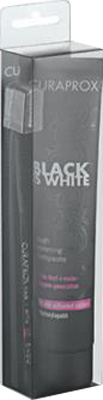 CURAPROX BLACK IS WHITE DENTIFRICI SBIANCANTI 1 DENTIFRICIO DA 90ML + 1 SPAZZOLINO - pharmaluna