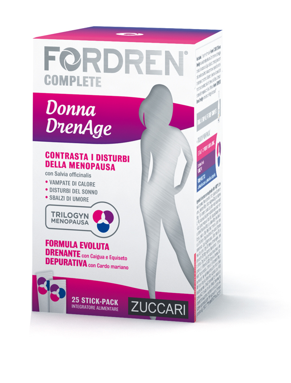 FORDREN COMPLETE DONNA DRENAGE 25 STICKPACK DA 10 ML - pharmaluna