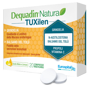 DEQUADIN NATURA TUXILEN 20 COMPRESSE - pharmaluna