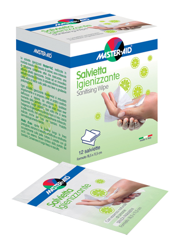 SALVIETTA IGIENIZZANTE 12 PEZZI - pharmaluna