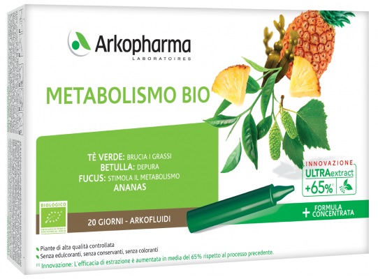 ARKOFLUIDI ULTRA SUONI METABOLISMO BIO 20 FIALE - pharmaluna