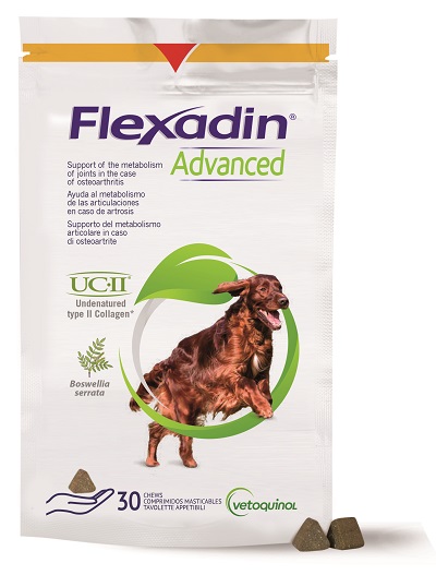 FLEXADIN ADVANCED 30 TAVOLETTE APPETIBILI MASTICABILI PER CANI - pharmaluna