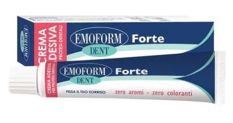 CREMA ADESIVA EMOFORM DENT FORTE PER PROTESI DENTALI 70 G - pharmaluna