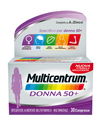 MULTICENTRUM DONNA 50+ 60 COMPRESSE - pharmaluna
