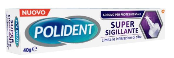 POLIDENT SUPER TENUTA+SIGILLANTE ADESIVO PROTESI DENTALE 40 G - pharmaluna