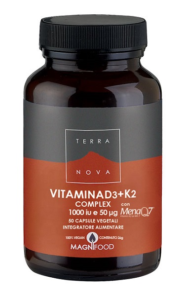 TERRANOVA VITAMINA D3 + K2 50 CAPSULE - pharmaluna