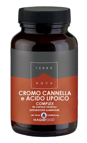 TERRANOVA CROMO/CANNELLA/ACIDO LIPOICO COMPLEX 50 CAPSULE - pharmaluna