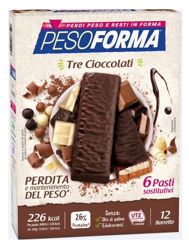 PESOFORMA BARR 3 CIOCCOLATI 372 G - pharmaluna