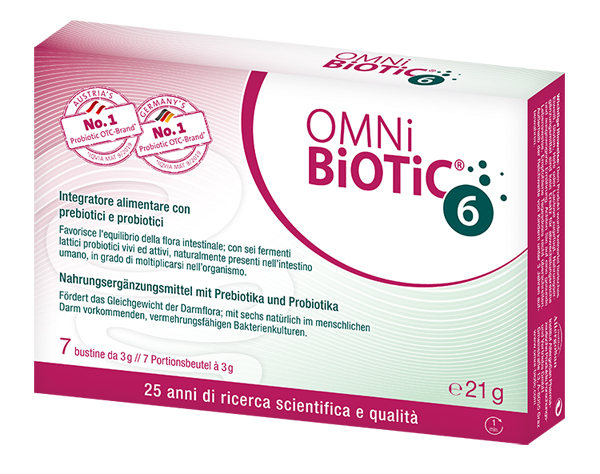OMNI BIOTIC 6 POLVERE 7 BUSTINE DA 3 G - pharmaluna