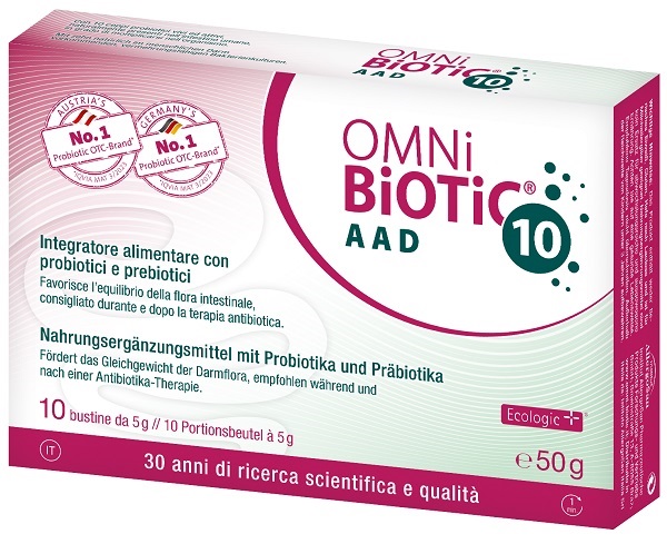 OMNI BIOTIC 10 AAD 10 BUSTINE DA 5 G - pharmaluna