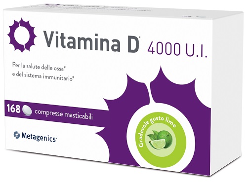 VITAMINA D 4000UI 168 COMPRESSE MASTICABILI - pharmaluna