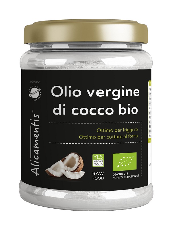 OLIO VERGINE DI COCCO BIO 500 ML ALICAMENTIS - pharmaluna
