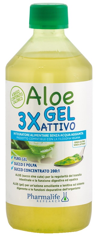 ALOE GEL 3X ATTIVO 500 ML - pharmaluna