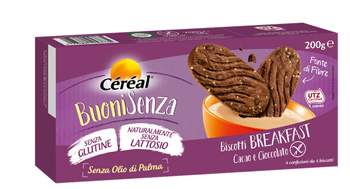 CEREAL BUONI SENZA BISCOTTI BREAKFAST CACAO E CIOCCOLATO 200 G - pharmaluna