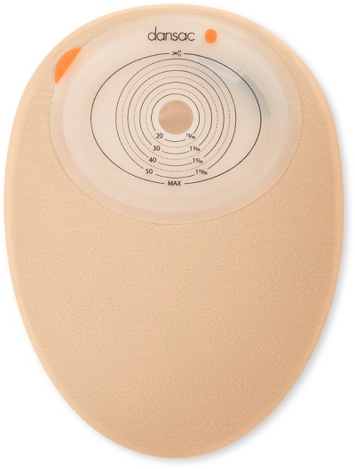 DANSAC NOVALIFE TRE 1 SACCA CHIUSA OPACA PIANA MAXI PER COLOSTOMIA CON FINESTRA RITAGLIABILE 15-70X90 MM 620 ML 30 PEZZI - pharmaluna