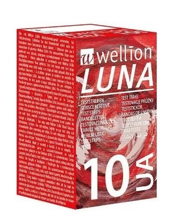 WELLION STRISCE PER LA DETERMINAZIONE DELL'ACIDO URICO 10 PEZZI - pharmaluna