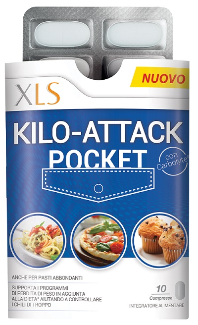 XLS KILO ATTACK POCKET 10 COMPRESSE - pharmaluna