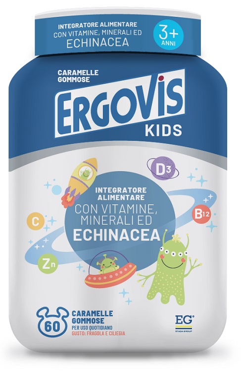 ERGOVIS KIDS 60 CARAMELLE GUSTOSE - pharmaluna