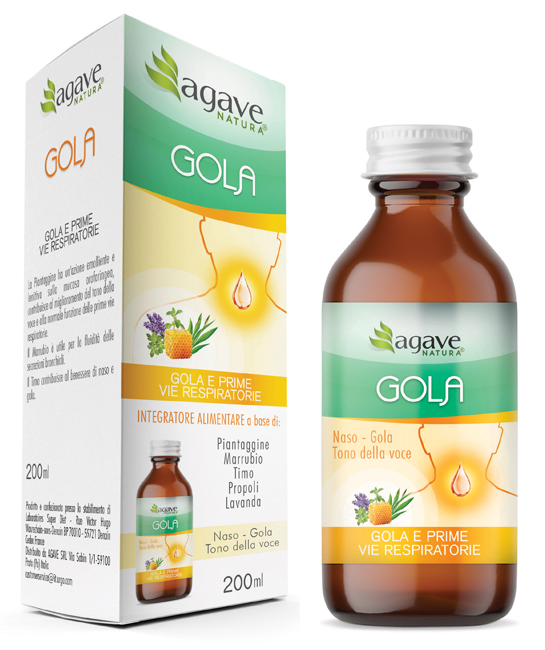 AGAVE NATURA SCIROPPO GOLA 200 ML - pharmaluna
