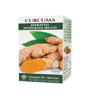 CURCUMA ESTRATTO INTEGRALE SECCO 180 PASTIGLIE - pharmaluna