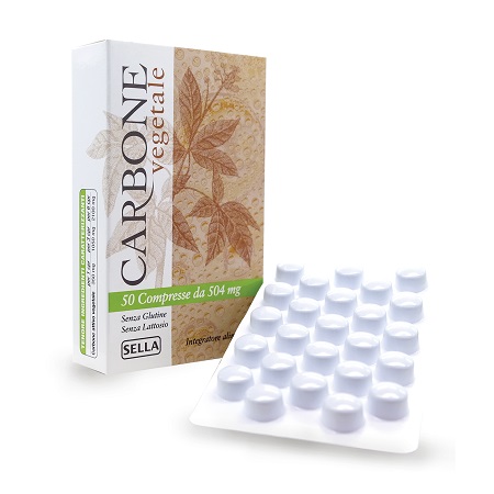 CARBONE VEGETALE 50 COMPRESSE - pharmaluna