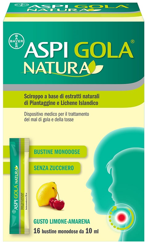 ASPI GOLA NATURA 16 BUSTINE MONODOSE DA 10 ML - pharmaluna