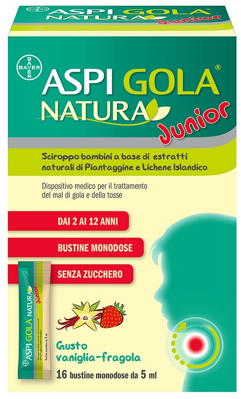 ASPI GOLA NATURA JUNIOR 16 BUSTINE MONODOSE DA 5 ML - pharmaluna