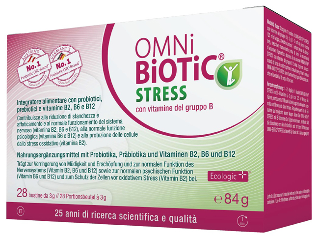 OMNI BIOTIC STRESS VITAMINE GRUPPO B 28 BUSTINE DA 3 G - pharmaluna