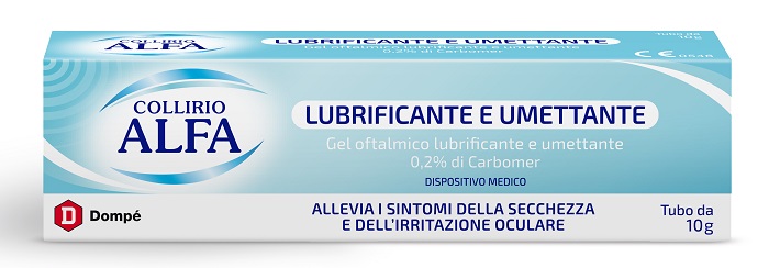 COLLIRIO ALFA LUBRIFICANTE E UMETTANTE GEL 10 ML - pharmaluna