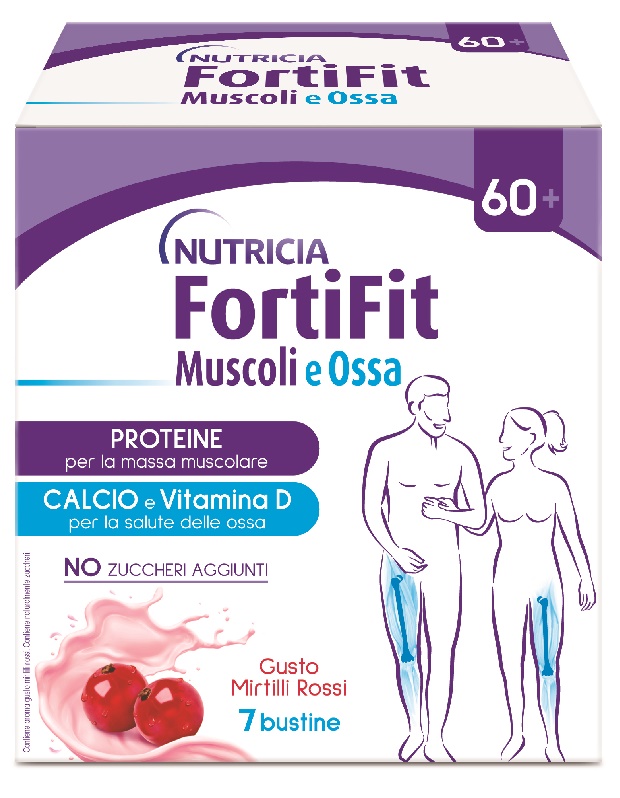 FORTIFIT MUSCOLI&OSSA MIRTILLO ROSSO 7 BUSTINE - pharmaluna