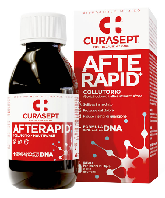 CURASEPT COLLUTORIO AFTE RAPID DNA 125 ML - pharmaluna