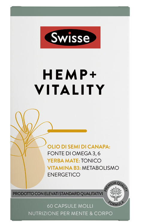 SWISSE HEMP+ VITALITY 60 CAPSULE - pharmaluna