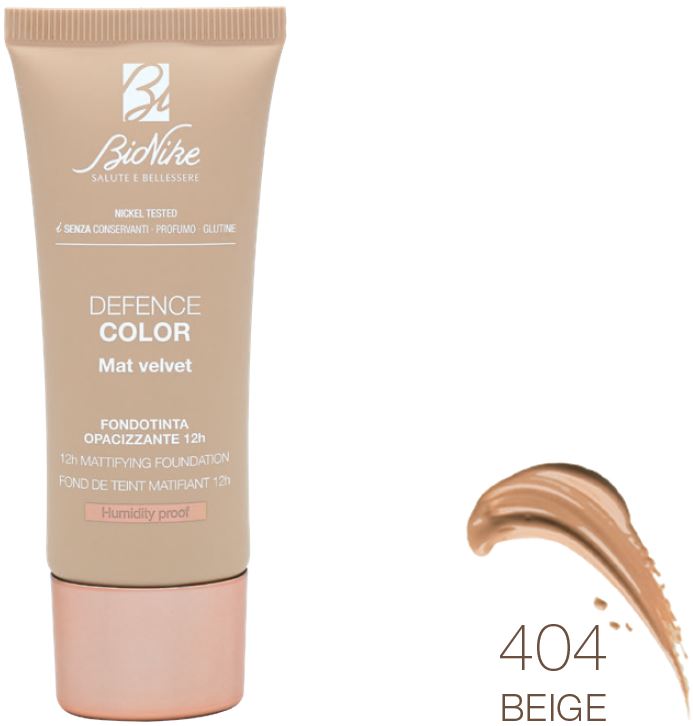 DEFENCE COLOR FONDOTINTA MAT VELVET 404 30 ML - pharmaluna