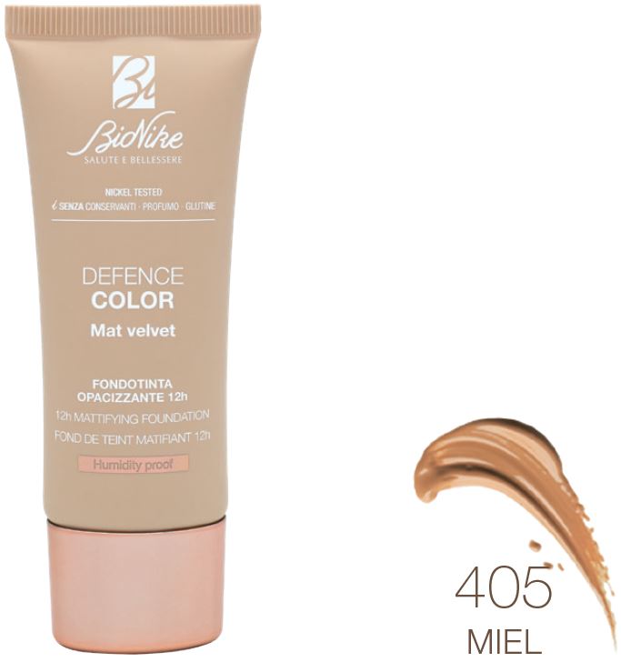 DEFENCE COLOR FONDOTINTA MAT VELVET 405 30 ML - pharmaluna