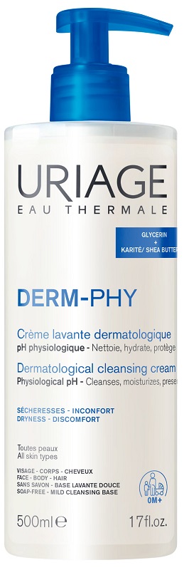 URIAGE DERM-PHY CREME LAVANTE 500 ML - pharmaluna