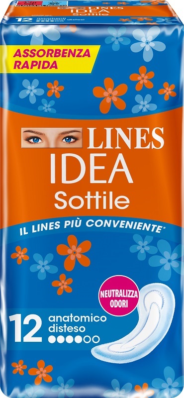 LINES IDEA SOTTILI ANATOMICI 12 PEZZI - pharmaluna