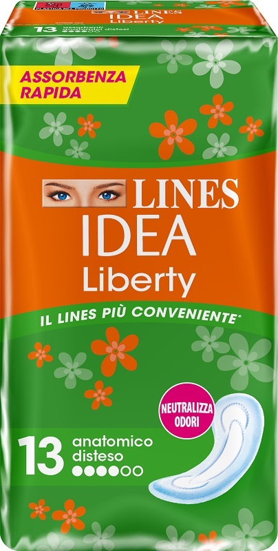 LINES IDEA LIBERTY DWCT ANATOMICI 13 PEZZI - pharmaluna
